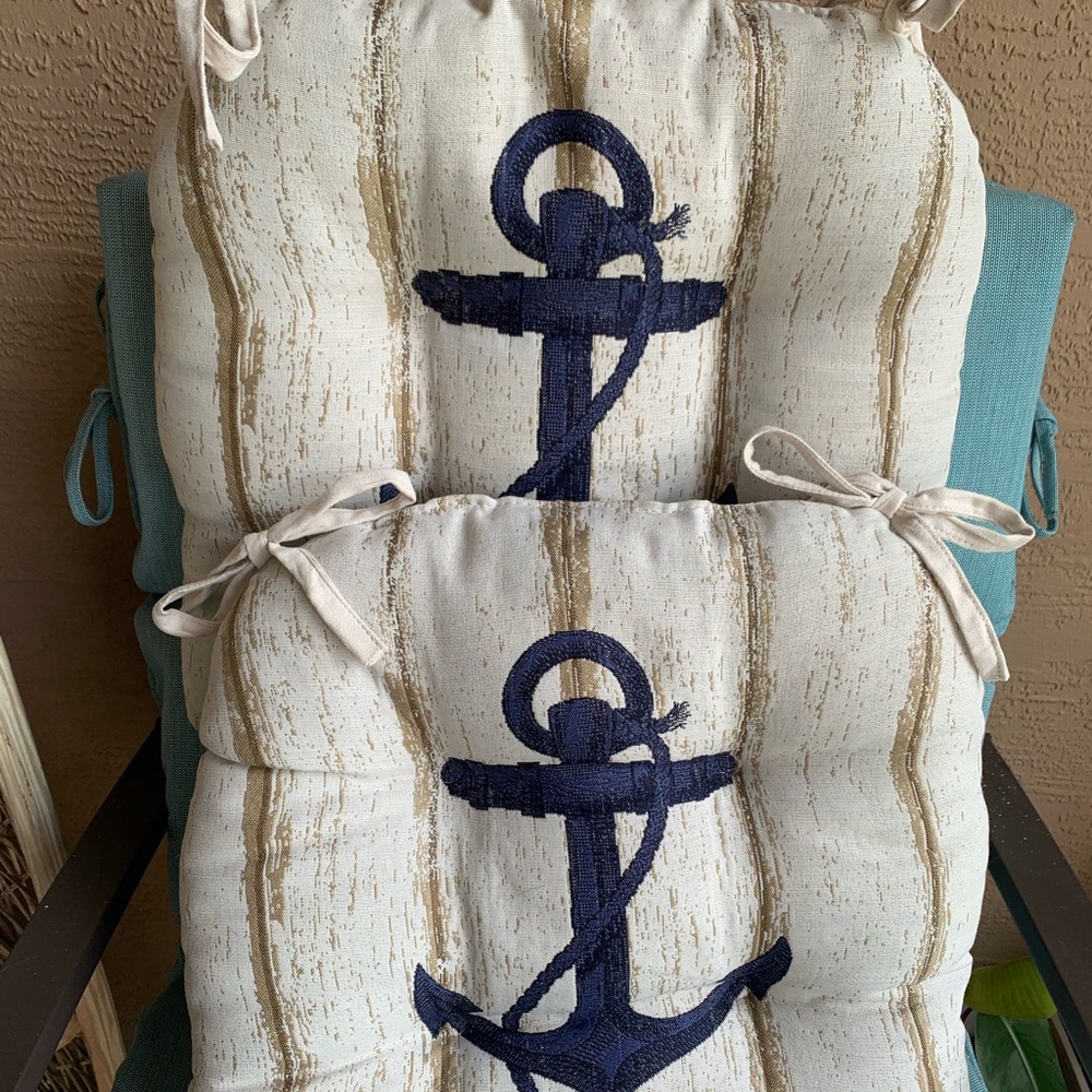 Pair chair cushions